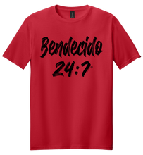 Load image into Gallery viewer, Blessed 24:7® (SPANISH) Bendecido T-shirt FREE SHIPPING