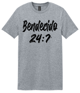 Blessed 24:7® (SPANISH) Bendecido T-shirt FREE SHIPPING