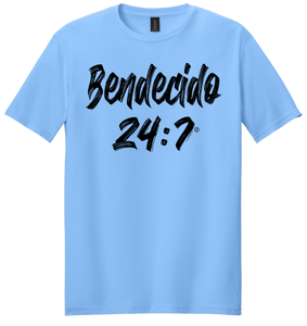 Blessed 24:7® (SPANISH) Bendecido T-shirt FREE SHIPPING