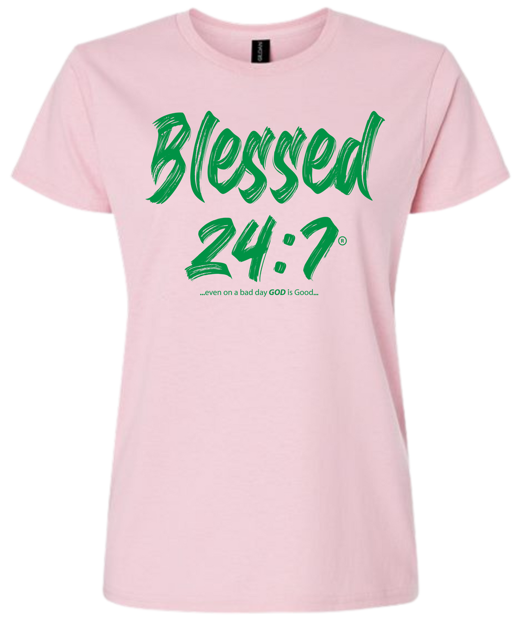 Blessed 24:7 (Greek Sorority Life) Ladies T-shirts FREE SHIPPING