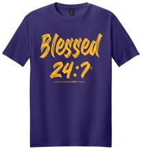 Load image into Gallery viewer, Blessed 24:7 (Greek-Fraternity Life) T-Shirts FREE SHIPPING